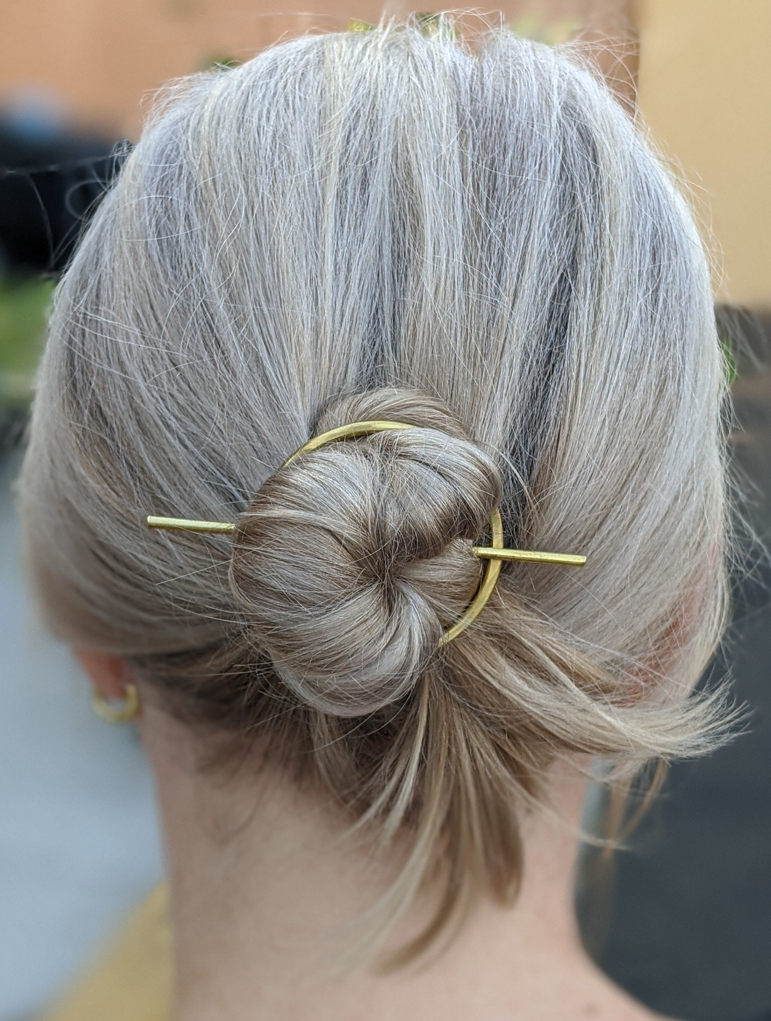 Abstract Oval Hair Slides