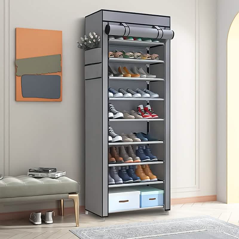 10-Layer 9 Grid Shoe Rack Shelf Storage Closet Organizer. Ships from USA.