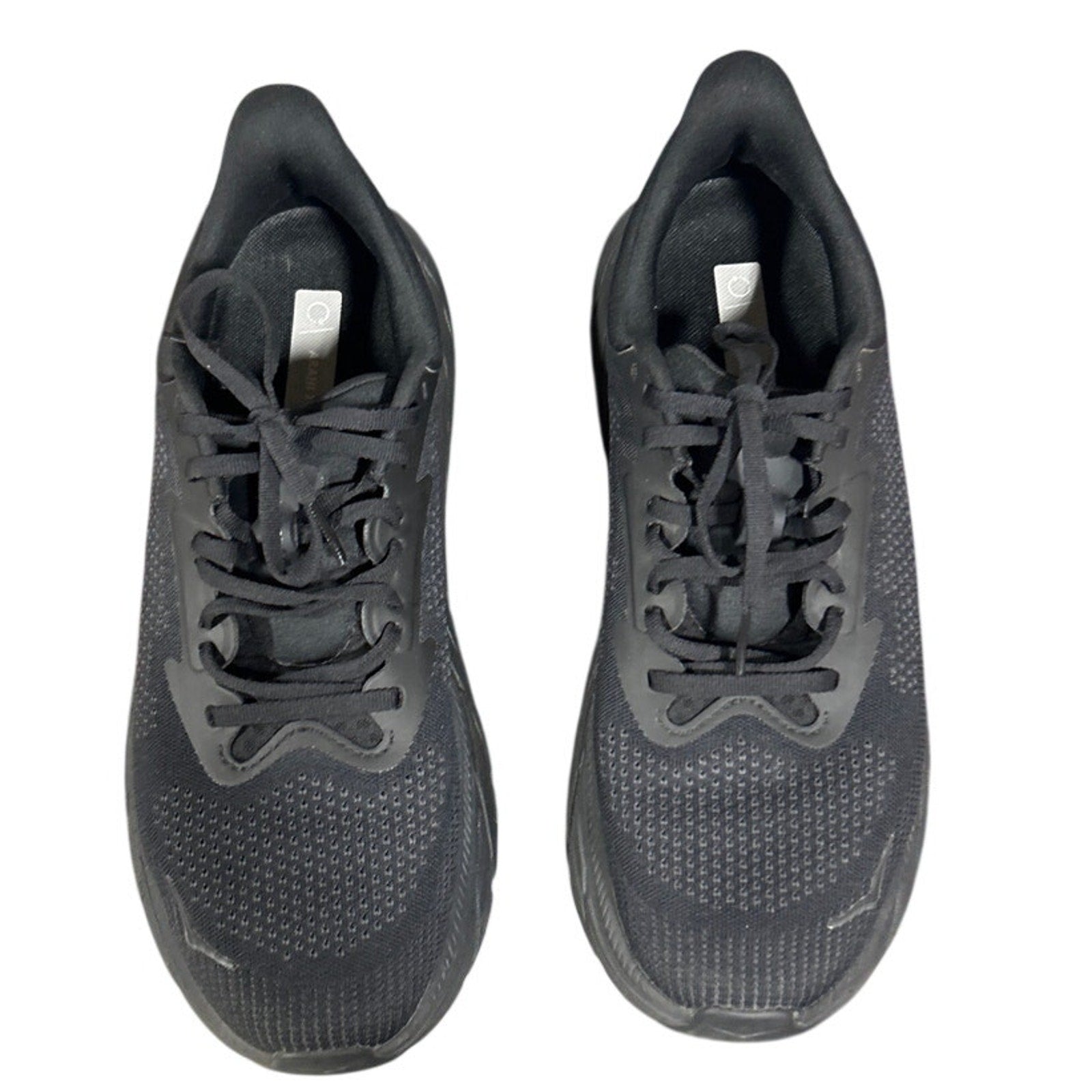 Hoka Womens Size 7B Black Mesh Arahi 7 Lace Up Athletic Shoes w Box EUC. Ships from USA.
