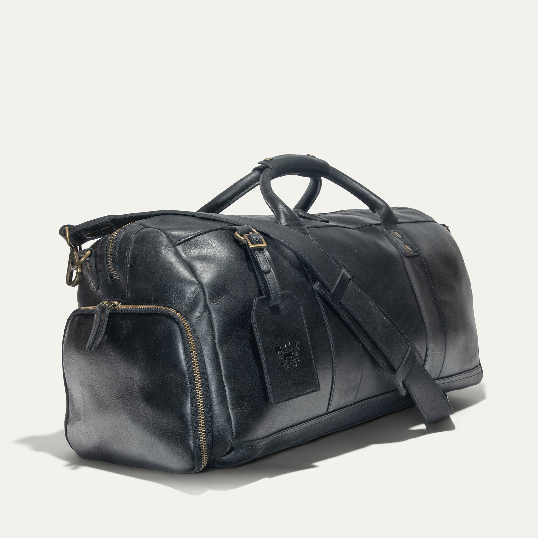 Leather Atticus Shoe Duffle. Ships from USA.