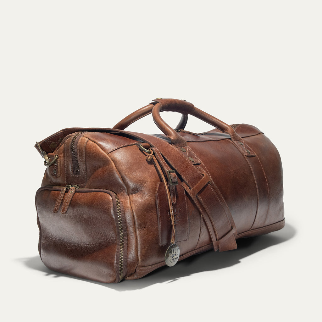 Leather Atticus Shoe Duffle. Ships from USA.