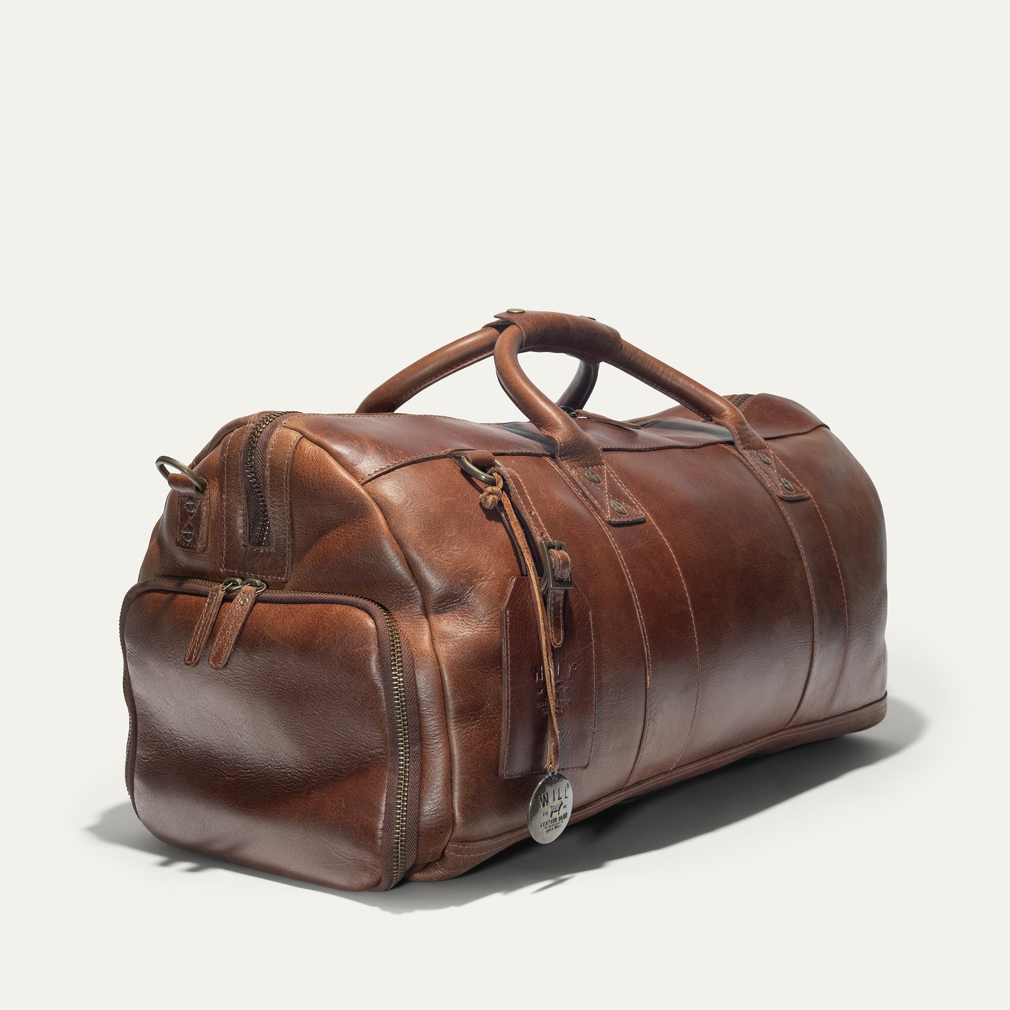 Leather Atticus Shoe Duffle. Ships from USA.