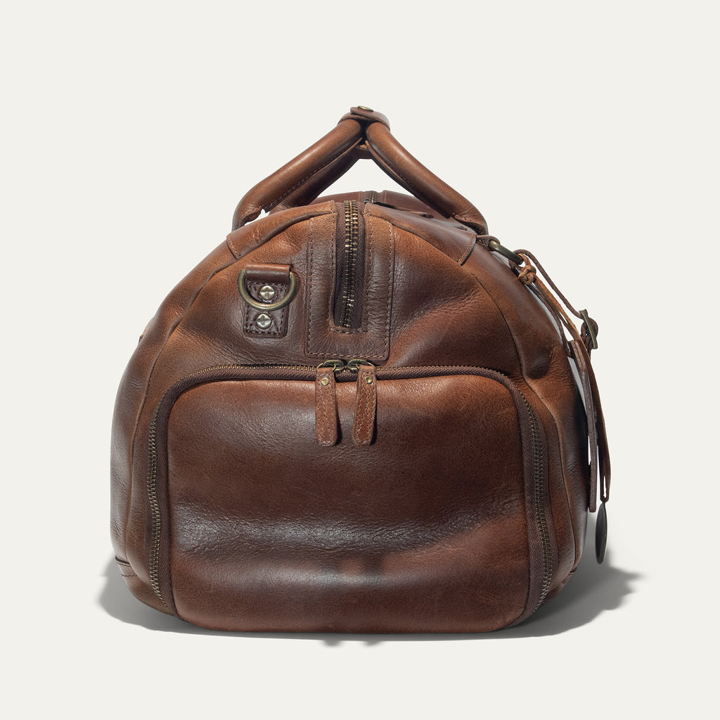 Leather Atticus Shoe Duffle. Ships from USA.