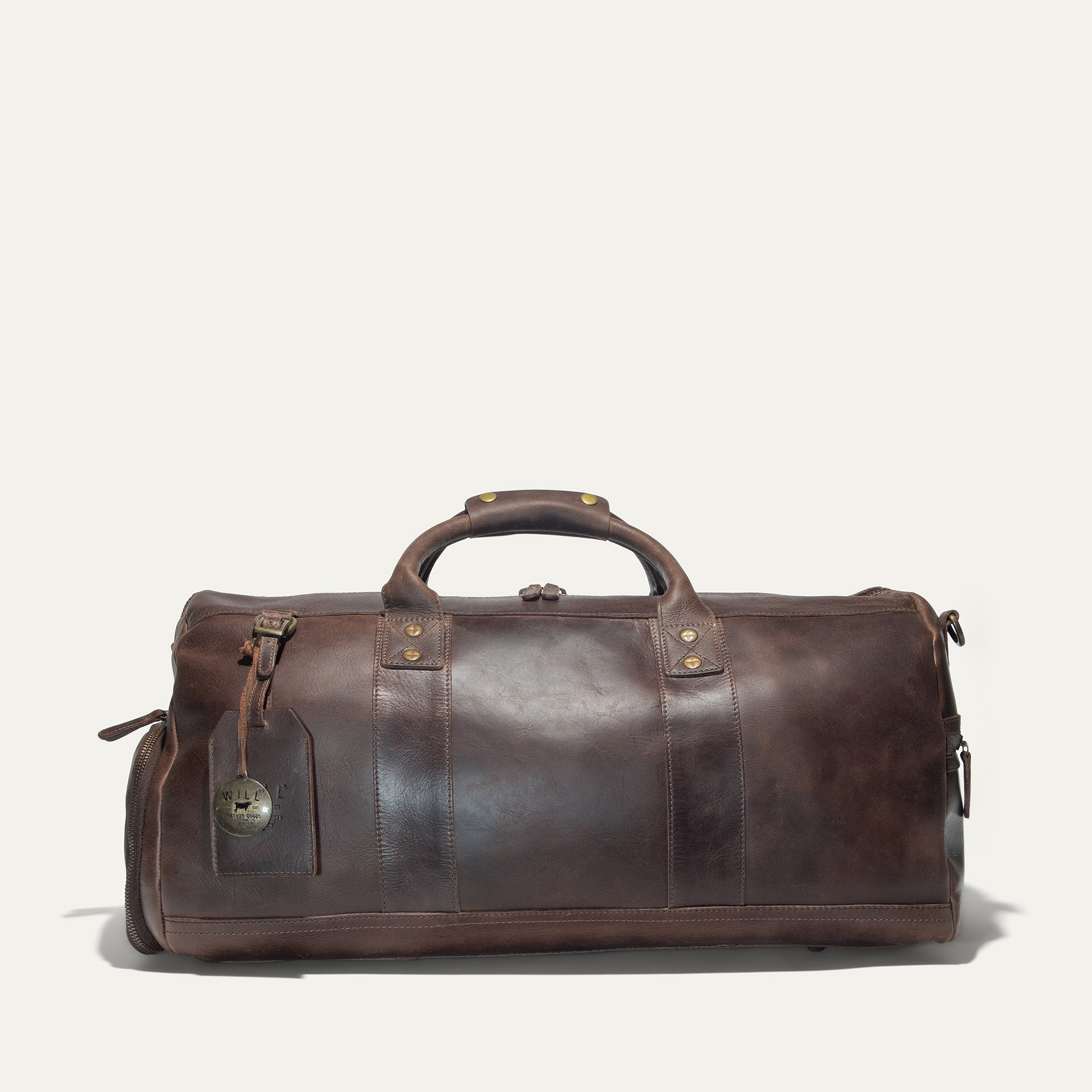 Leather Atticus Shoe Duffle. Ships from USA.