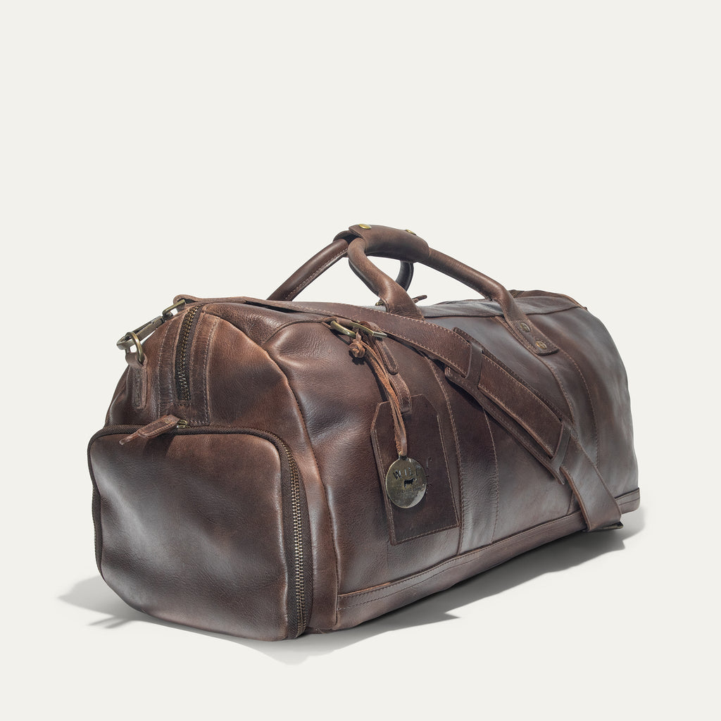 Leather Atticus Shoe Duffle. Ships from USA.