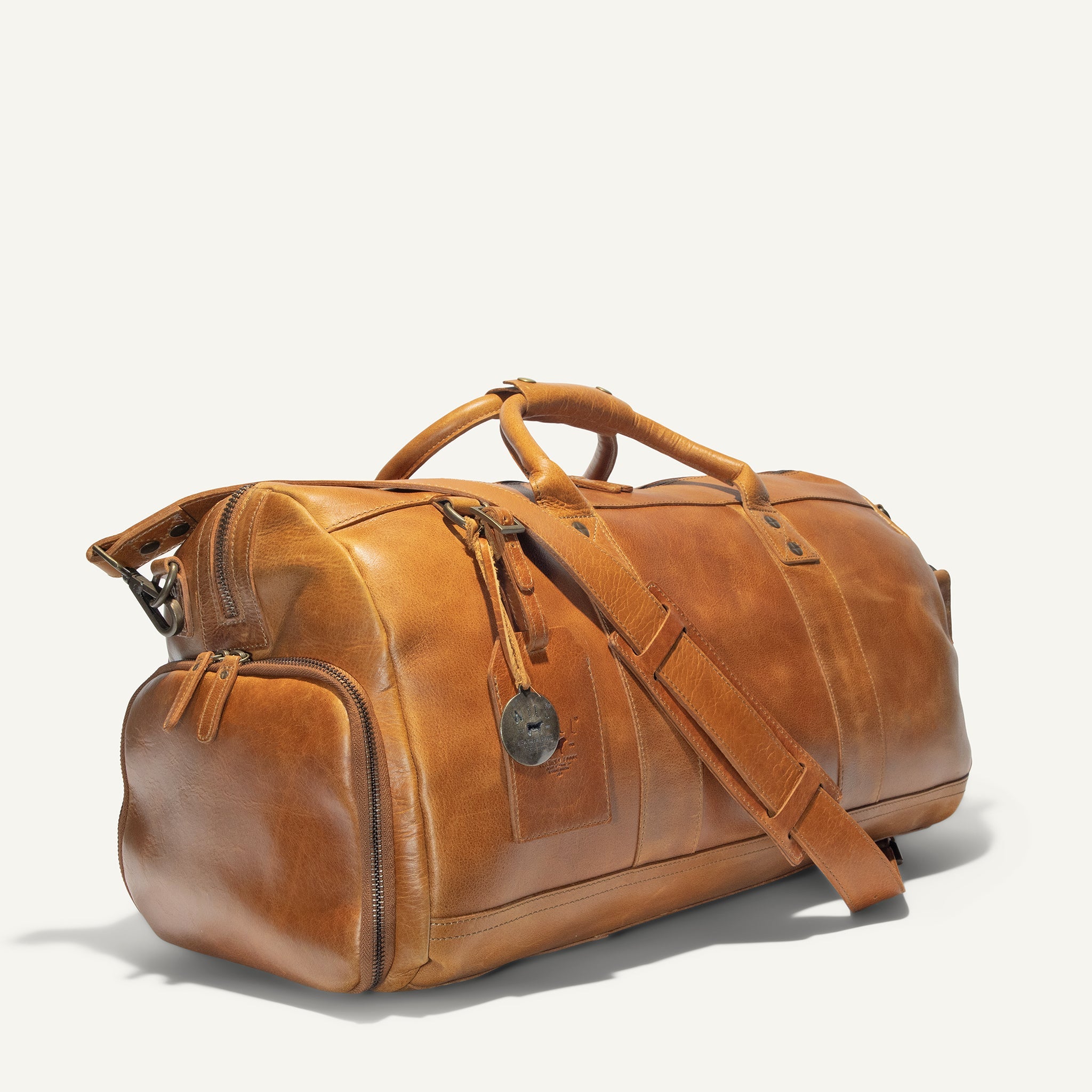 Leather Atticus Shoe Duffle. Ships from USA.