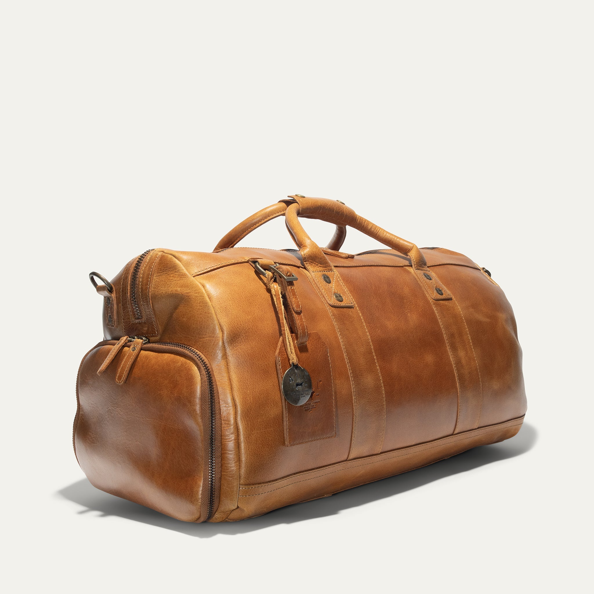 Leather Atticus Shoe Duffle. Ships from USA.