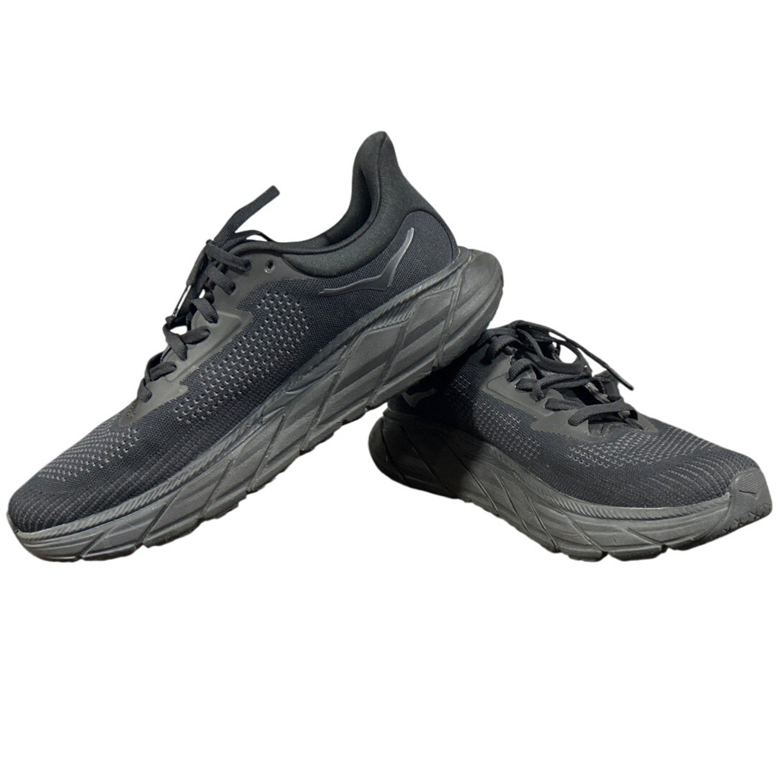 Hoka Womens Size 7B Black Mesh Arahi 7 Lace Up Athletic Shoes w Box EUC. Ships from USA.