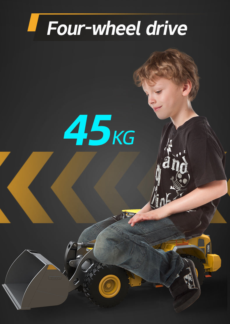 RC MODEL  Car 1/16 RC Full Metal Loader Excavator Electric Remote Control Alloy  Excavator Engineering Model Cars Boy Kids Toys