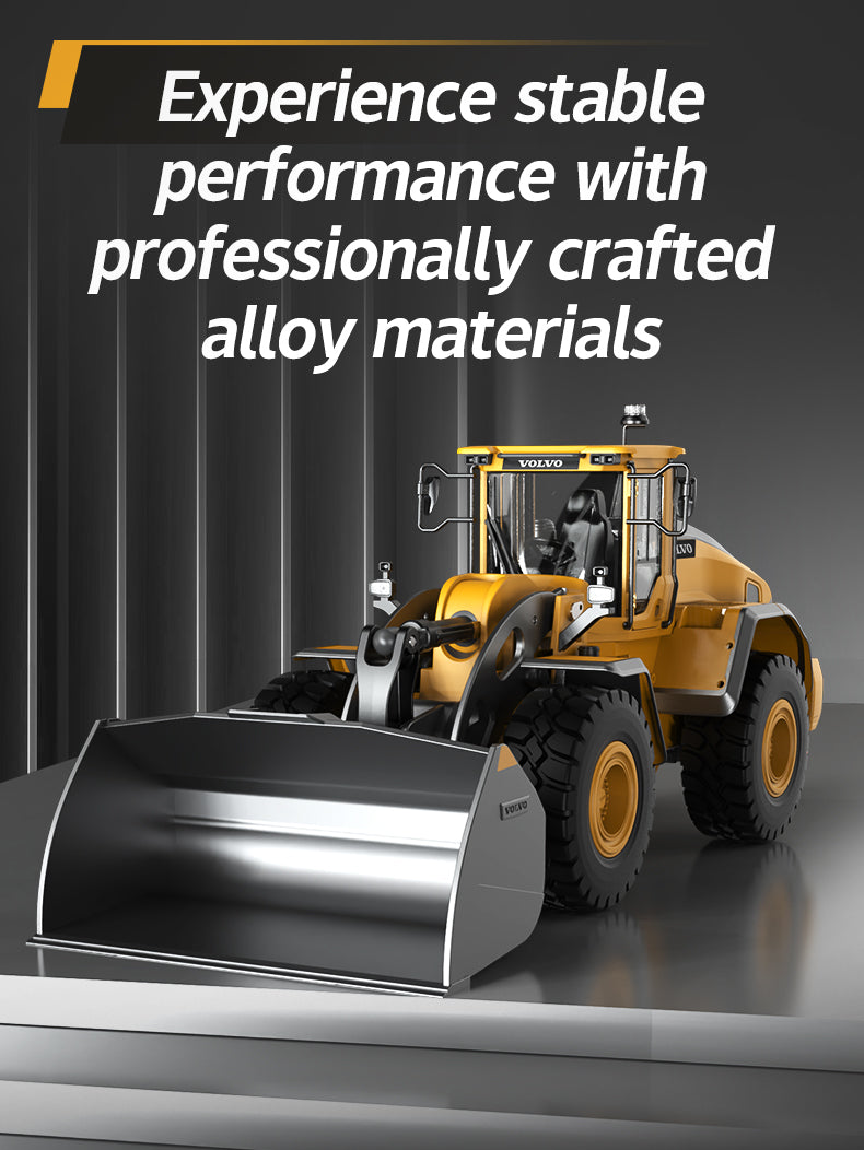 RC MODEL  Car 1/16 RC Full Metal Loader Excavator Electric Remote Control Alloy  Excavator Engineering Model Cars Boy Kids Toys