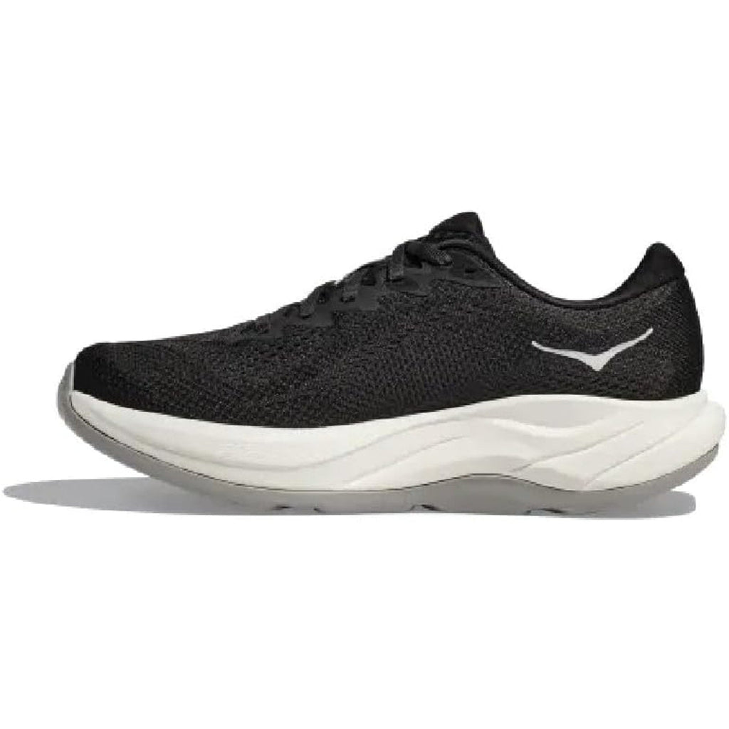 Hoka Mens Size 9.5D Black White Mesh Lace Up Rincon 4 Athletic Running Shoes. Ships from USA.