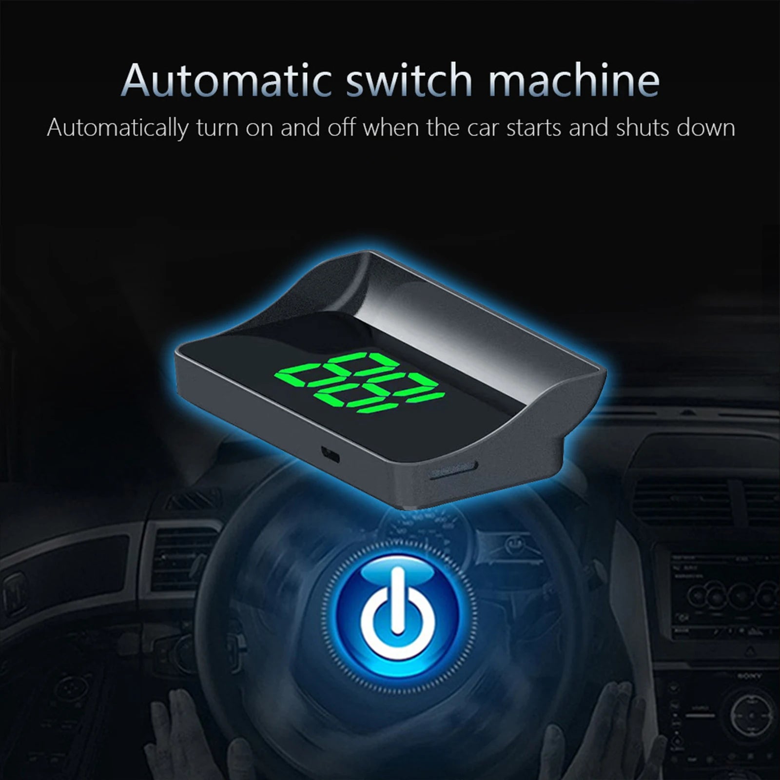 V9 car high-definition display KMH digital HUD windshield projection suitable for all automotive electronic components