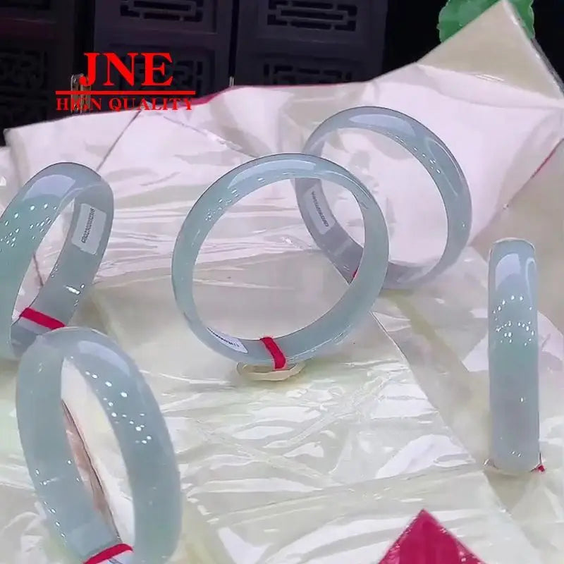 Myanmar Jade Wholesale A- Type Jade Jewelry Ornament Color Uniformity Positive Circle Jade Bracelet