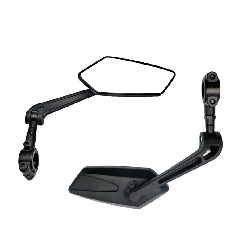 Bike Cycling Rear View Mirror: Adjustable Handlebar Left/Right Mirror, Clear Wide Range Back Sight & Rearview Reflector