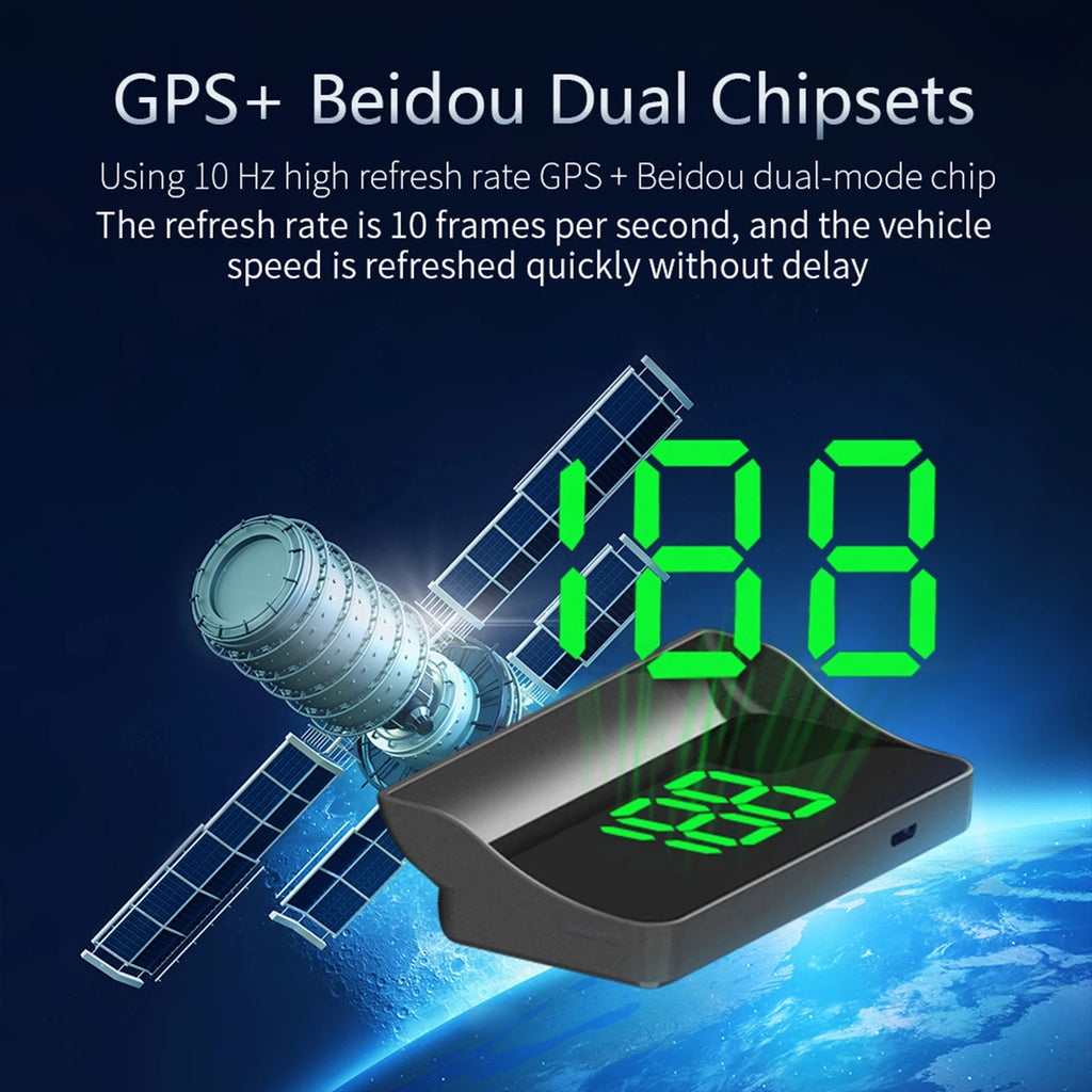 V9 car high-definition display KMH digital HUD windshield projection suitable for all automotive electronic components