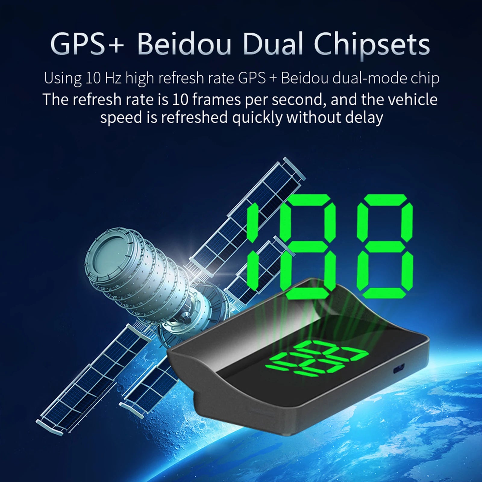 V9 car high-definition display KMH digital HUD windshield projection suitable for all automotive electronic components