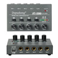 Upgraded Depusheng Ultra Low Noise 4/6/8 Channel Line Mixer Mini Sound Mixer Power Supply DC5V Easy Operation Audios Mixer