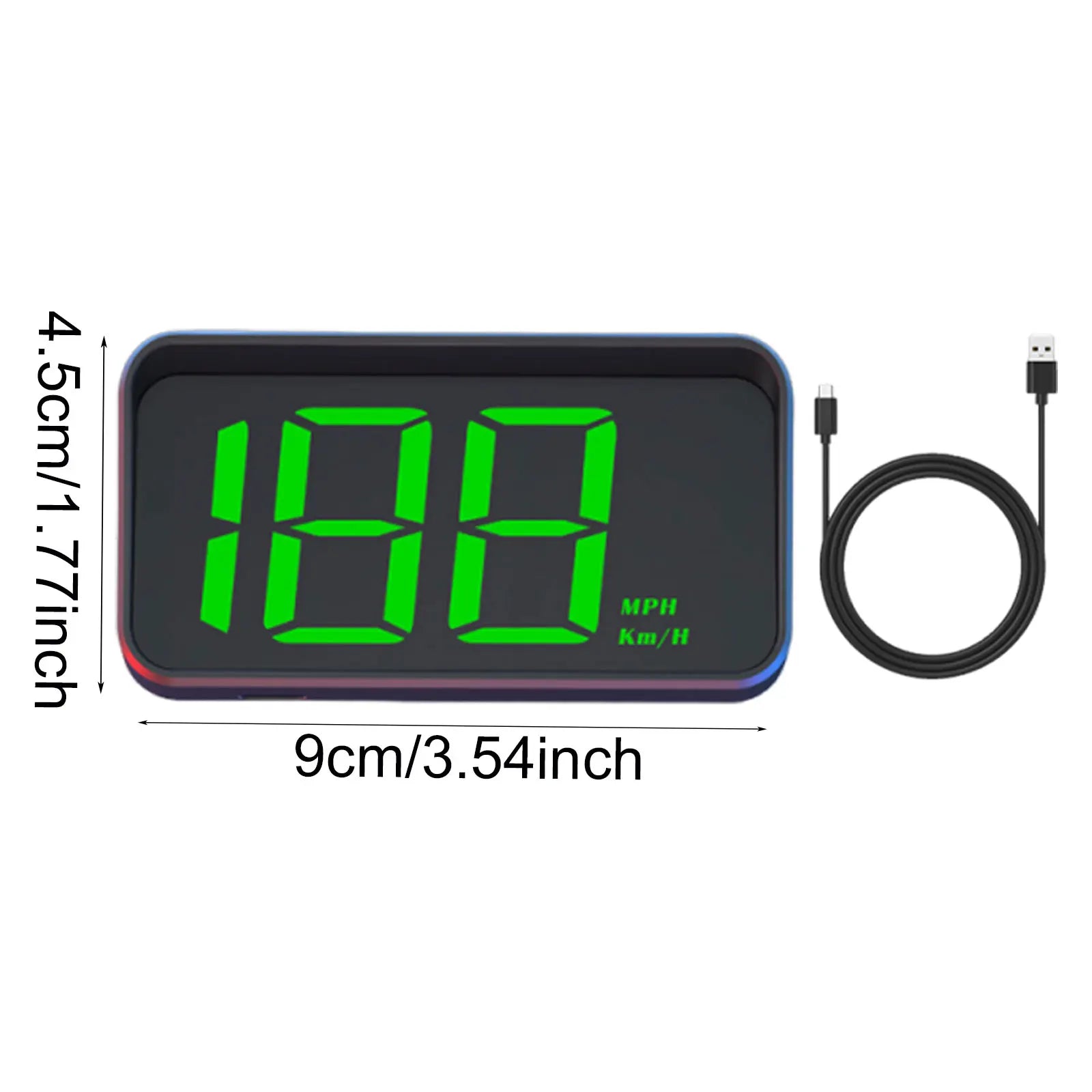 V9 car high-definition display KMH digital HUD windshield projection suitable for all automotive electronic components