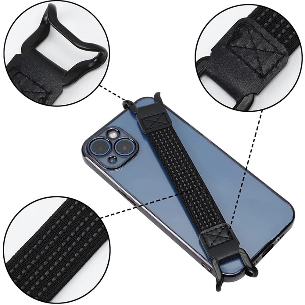 Mobile Phone Security Hand Strap Premium Phone Accessories Elastic Finger Strap for Mobile Phones