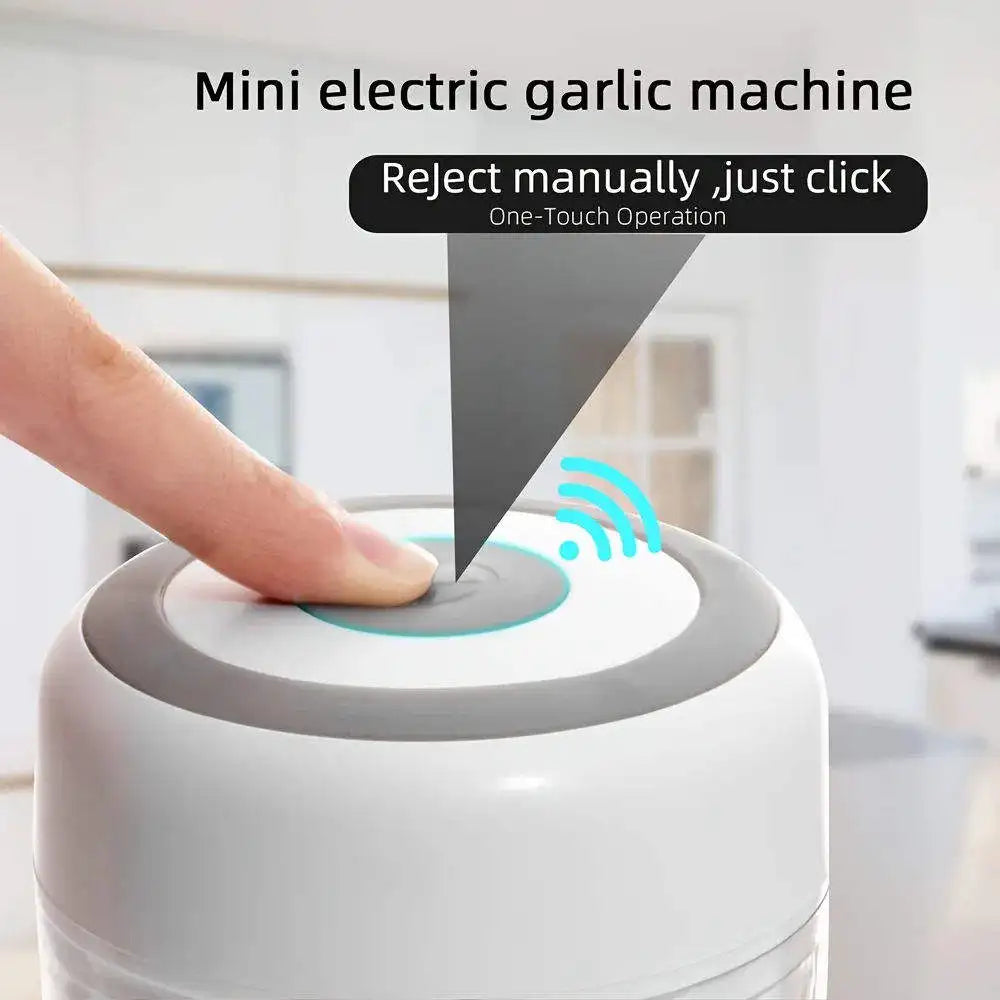 250ml Mini Electric Food Processor, USB Rechargeable, Portable Kitchen Tool, Suitable for Mincing Garlic