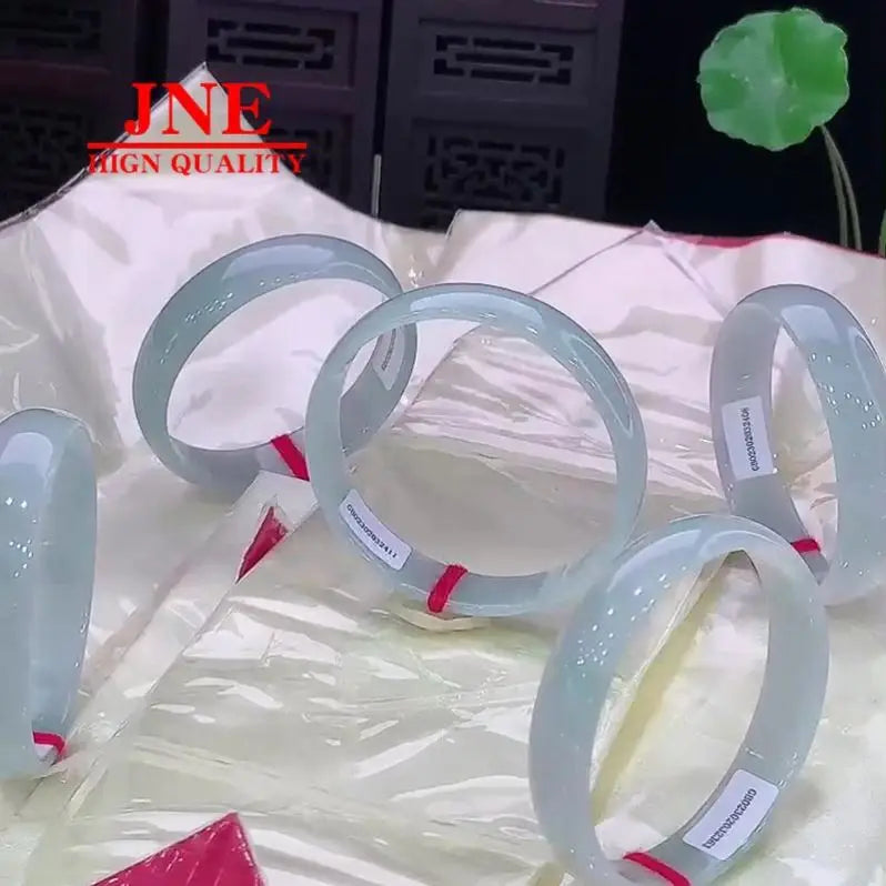 Myanmar Jade Wholesale A- Type Jade Jewelry Ornament Color Uniformity Positive Circle Jade Bracelet
