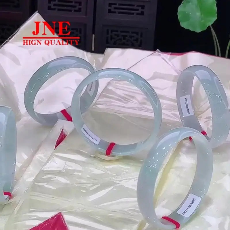 Myanmar Jade Wholesale A- Type Jade Jewelry Ornament Color Uniformity Positive Circle Jade Bracelet