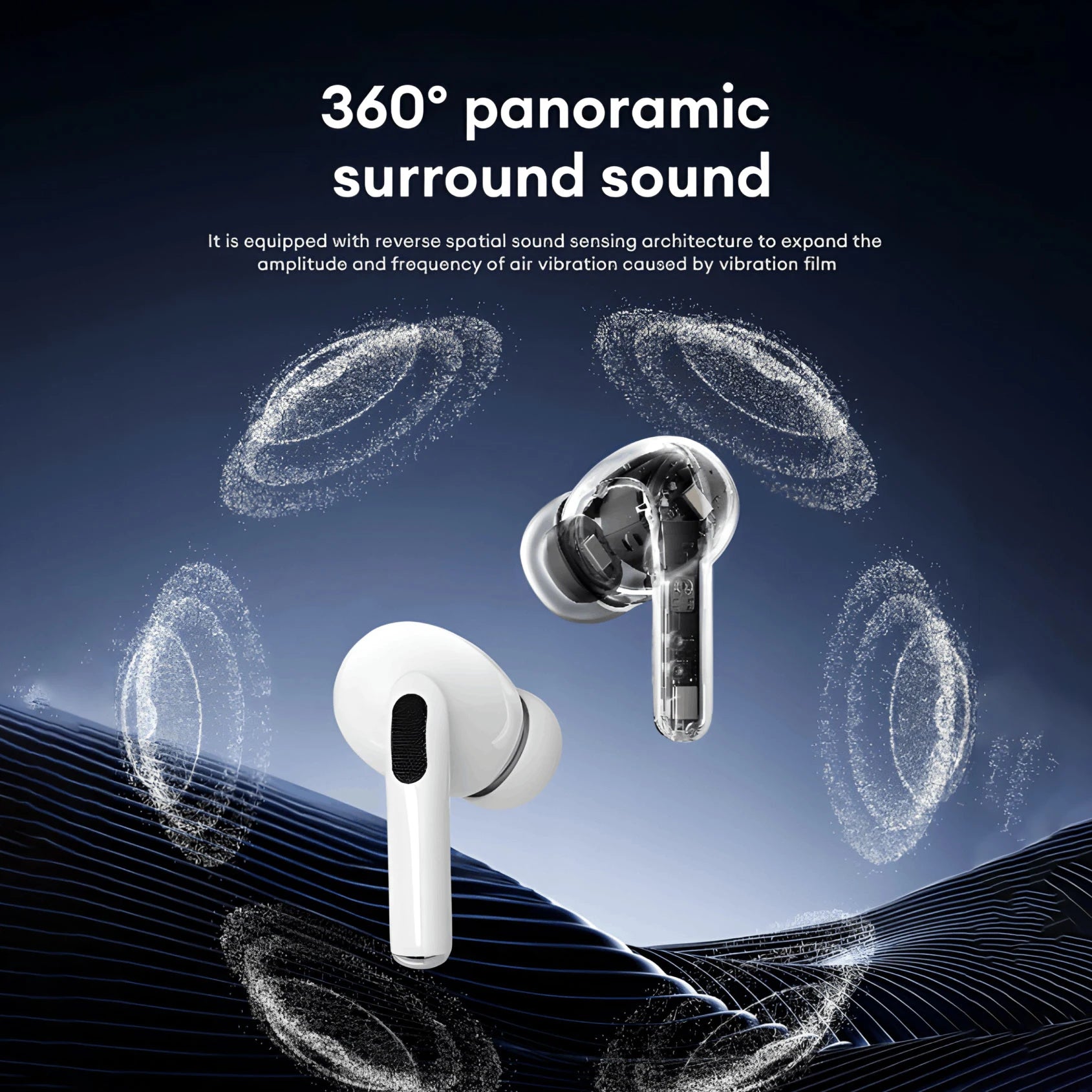 New Wireless Bluetooth Earphones,Hi-Fi Clear Sound,Comfort Fit,Smart Touch,Noise Cancelling,Ideal for Music Use - Free Item