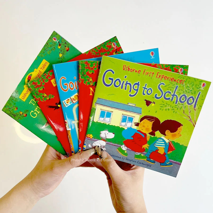 10Books/set 15X15Cm Kids Usborne Picture Books for Children Baby Famous Story English Child Book Educativo Infantil