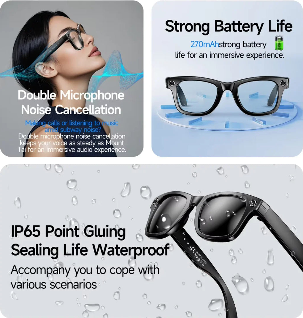 Hot GS4 MAX Smart Glasses Intelligent Recognition 8MP Camera Video Recording Al Translation Smart Wearable Headset