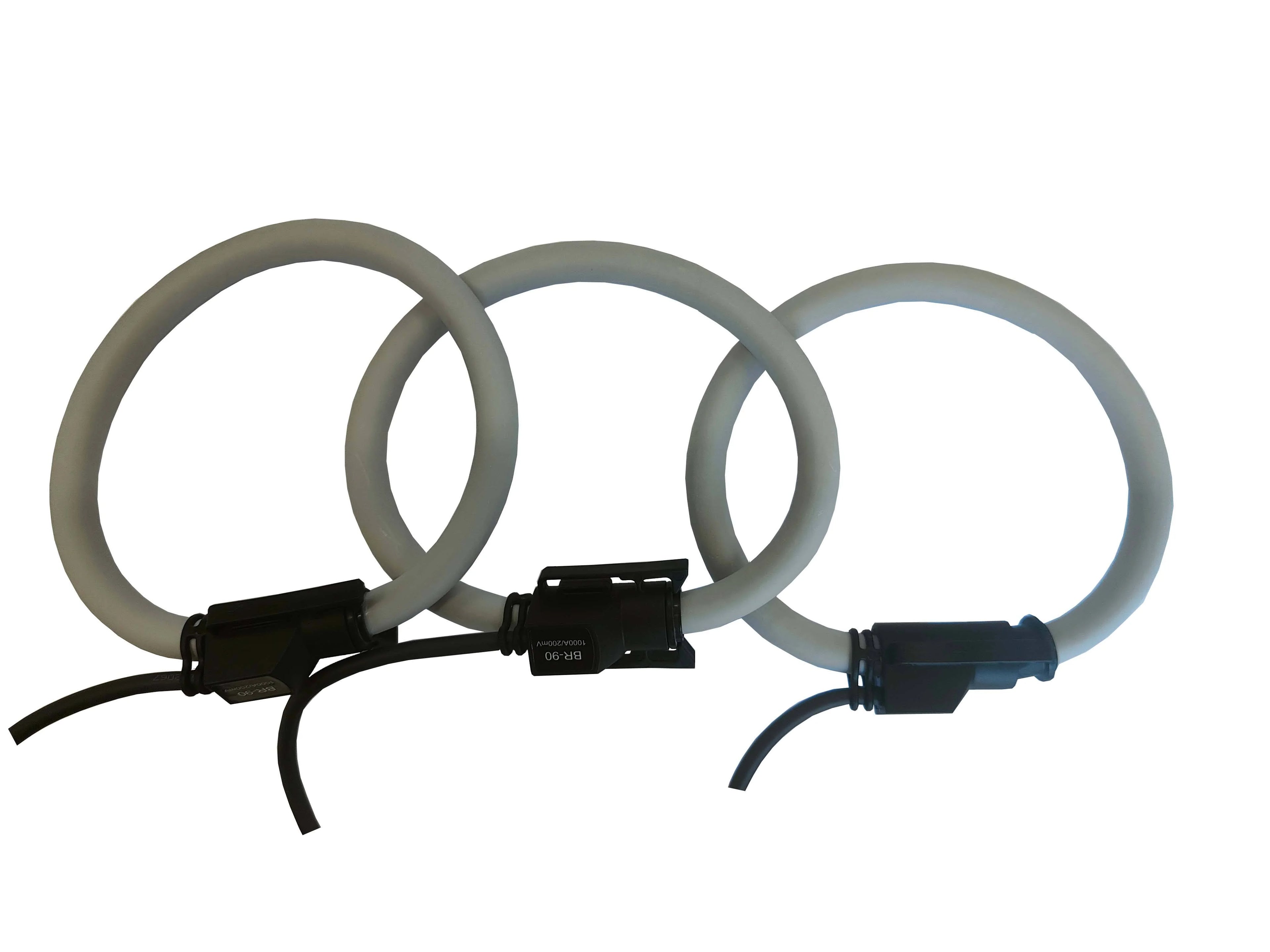 Acrel One Set 3 Pcs BR-90 Rogowski Coil Current Transducer CT Ratio 1000A/200mV Flexible CT for ADW300 Energy Meter
