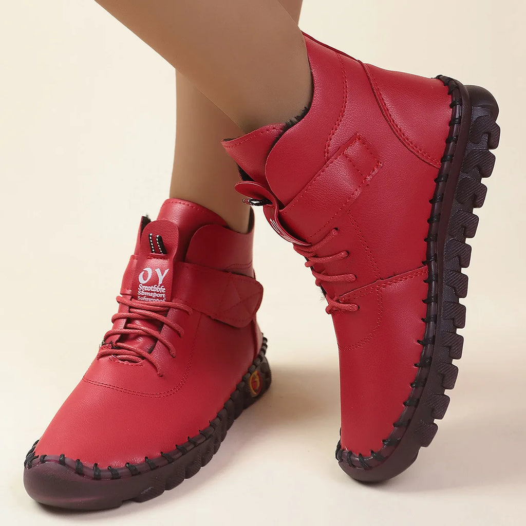 QLFashion Size Boots Women 2024 Autumn and Winter New Round Head Flat Womens Wholesale 231