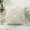 Tufted Floral Embroidery Throw Pillow, Nordic Minimalist Plush Sofa Cushion Covers, Wholesale Living Room & Bedroom Pillowcase