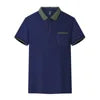 New Design Unisex Plain Short Sleeves Corporate Oversized ProfessionalGolf T-shirtLapel Custom Work