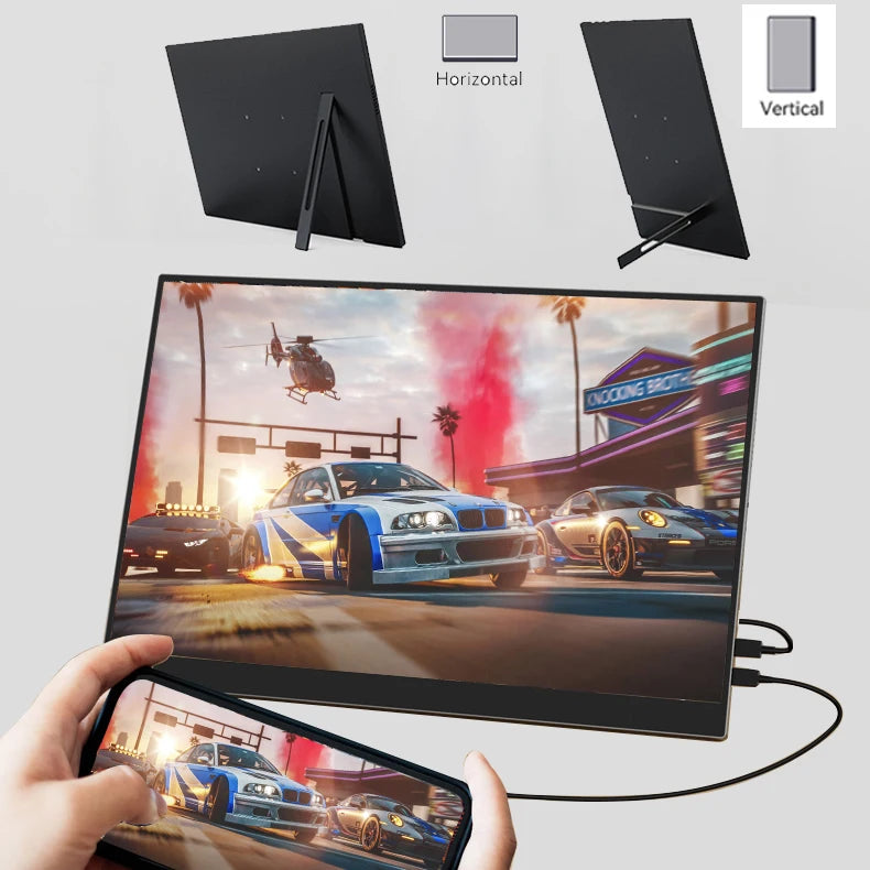 18" FHD IPS Display 16:10 Aspect Ratio 2560*1440p 120 130 144hz Aluminum Alloy Material with Kickstand Portable Monitor