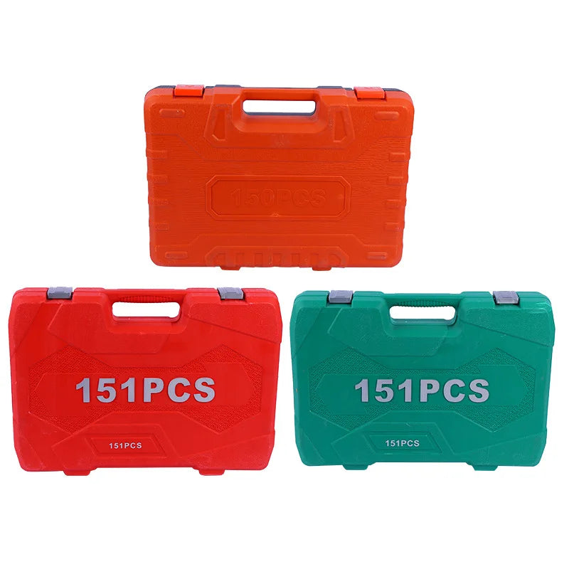 218 Pcs OEM 1 Set Hard Case Chrome Vanadium Steel Adjustable Wrenches Easy Carry Car Repair Socket Tool Set
