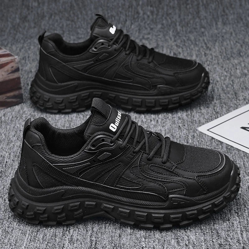 Men's Spring/Summer/Autumn 2026 New Fashion Youth Mesh Breathable Lace-Up Anti-Slippery Running & Leisure Sporty Shoes