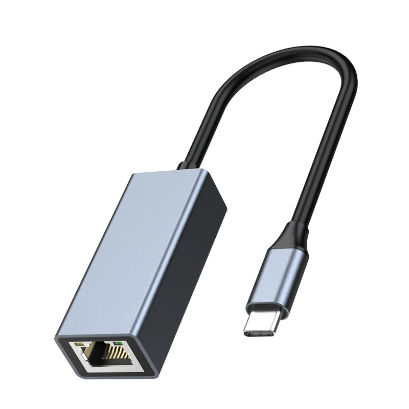 Gigabit Mini Port 1G Lan Cards 1000M USB C Ethernet Adapter External Wired Network Card Lan Converter Rj45 3.1 Hub Stock