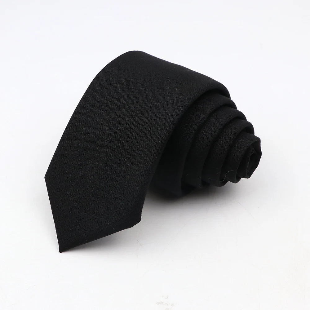 Fashion Neckties Classic Men's Slik Polyester Solid Color Tie For Business Party Wedding Suit Shirt Skinny Neck Ties Accessory - Free Item.