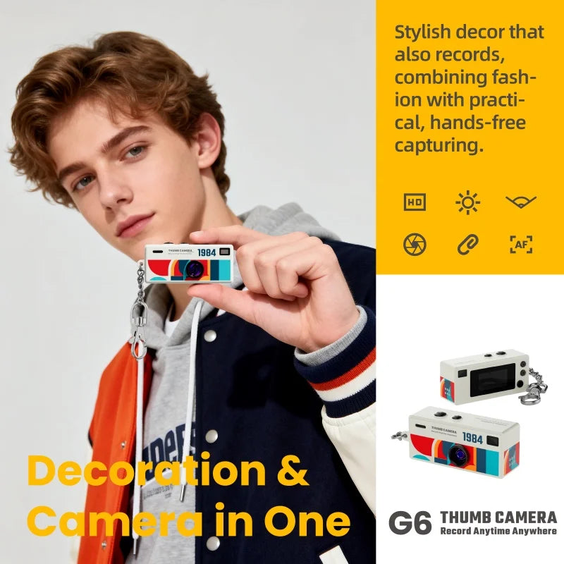 Best-selling Mini Thumb Camera 1080P 8MP 120 Wide Angle Kodak Charmera 1984 Blind Box Keychain Camera