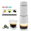 CAFELFFE Hand-powered Small 3-in-1 Compatible NES/DG Coffee Capsules Ground Coffee Semi-Automatic Portable Coffee Outdoor Car