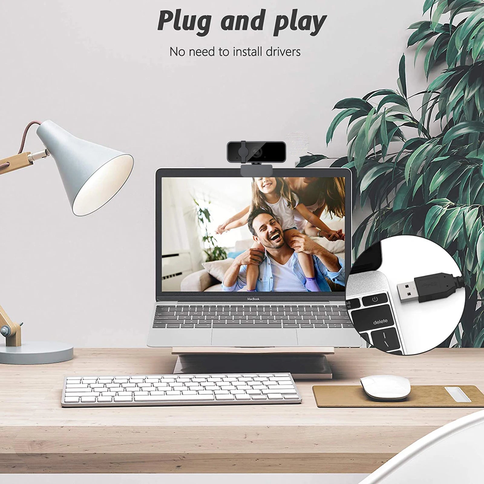 Hot Sell Webcam 2k USB Camera for PC Computer Meeting Laptop Web Cam Video Conference with Mic USB Camera