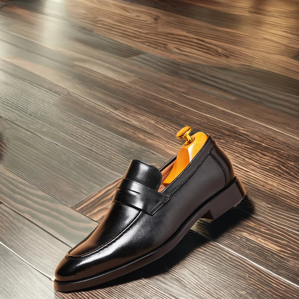 New Design Men Casual Walking Style Smart Genuine Leather Shoes Plus Size Slip-ons Breathable Business Formal Dress Shoes