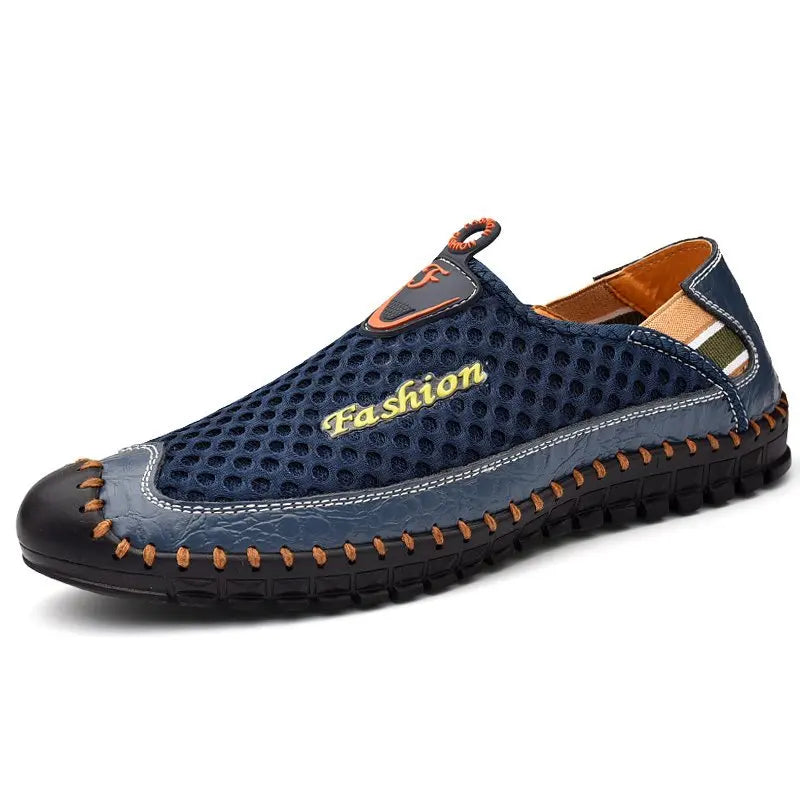 Men's Loafers Shoes Penny Loafer Flats Walking Shoes Outdoor Low-top Slip on Air Mesh Handmade  Light Weight Summer Breathable - Free Item.