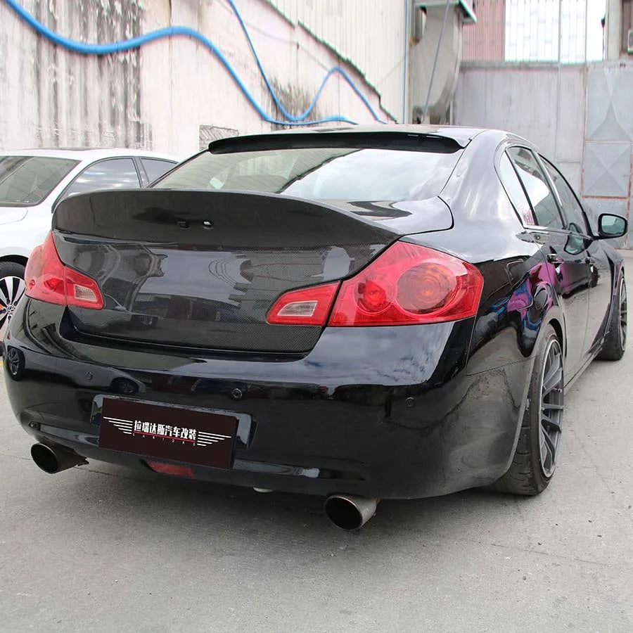 Infiniti G37 G25 Q40 Body Kit Accessories Carbon Fiber Trunk Lid for 4-Doors Vehicle