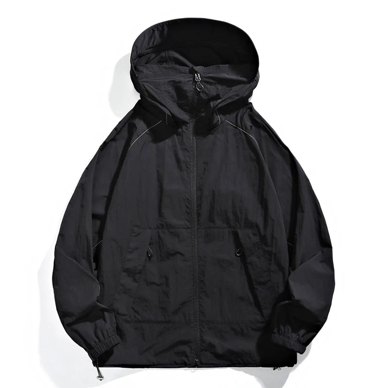 Sunscreen Jacket for Men and Women Couple's Style Ice Silk Quick-Drying Skin Jacket