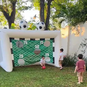 Outdoor Commercial PVC Inflatable Football Goal Post Inflatable Soccer Goal for Rent Inflatable Football Target Shootout Game