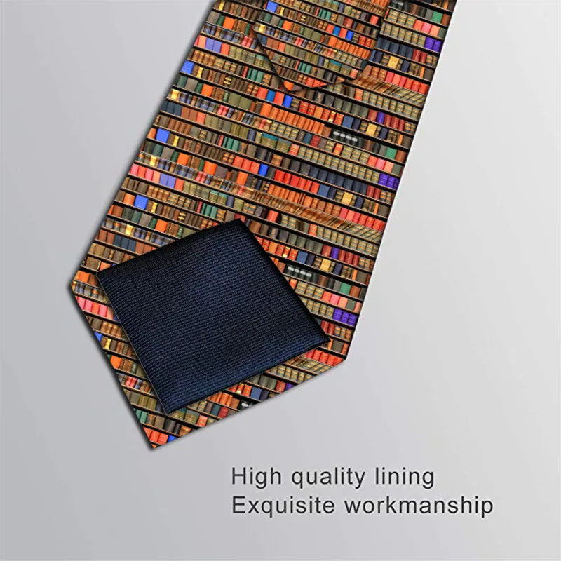 Classic Fashion Men's Tie 2024 Suit accessories NeckTies Printed Polyester Ties 8 cm Necktie for Women 6S-LD43 - Free Item