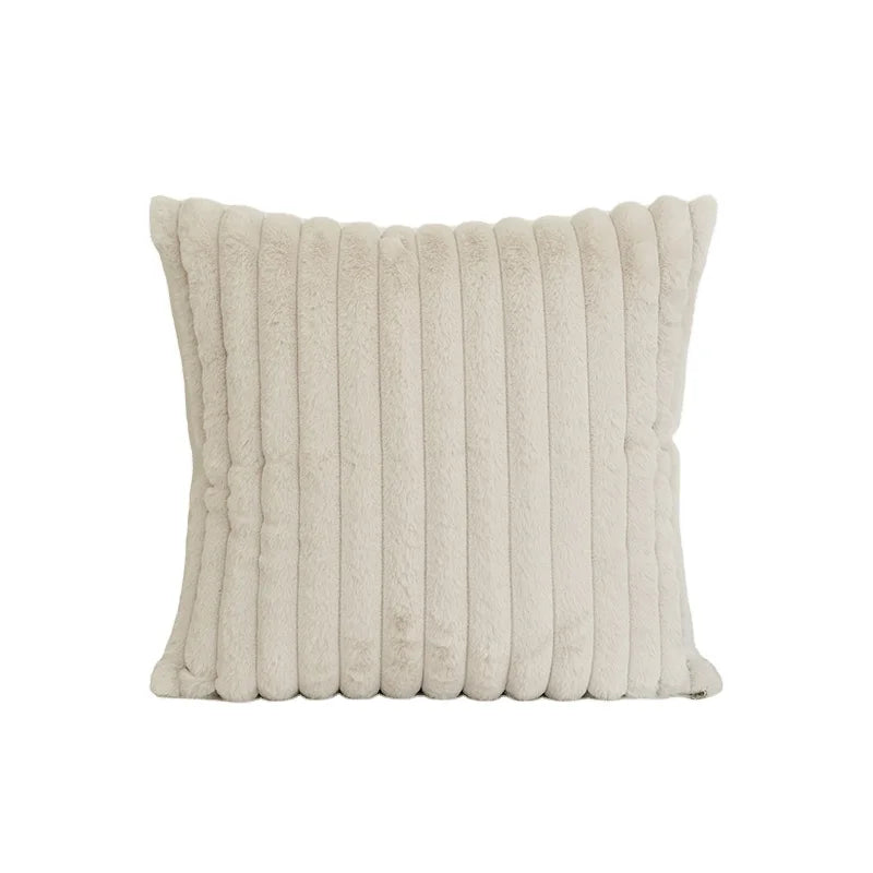 Plush Faux Rabbit Fur Sofa Cushion Cover Interior Decorative Jacquard Throw Pillow case Living Room Decor Hotel Supplies