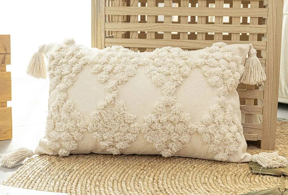 45 * 45/30 * 50cm Moroccan Bohemian Plucked Nordic Style Pillowcase Hotel Home Living Room Sofa Cushion Cover