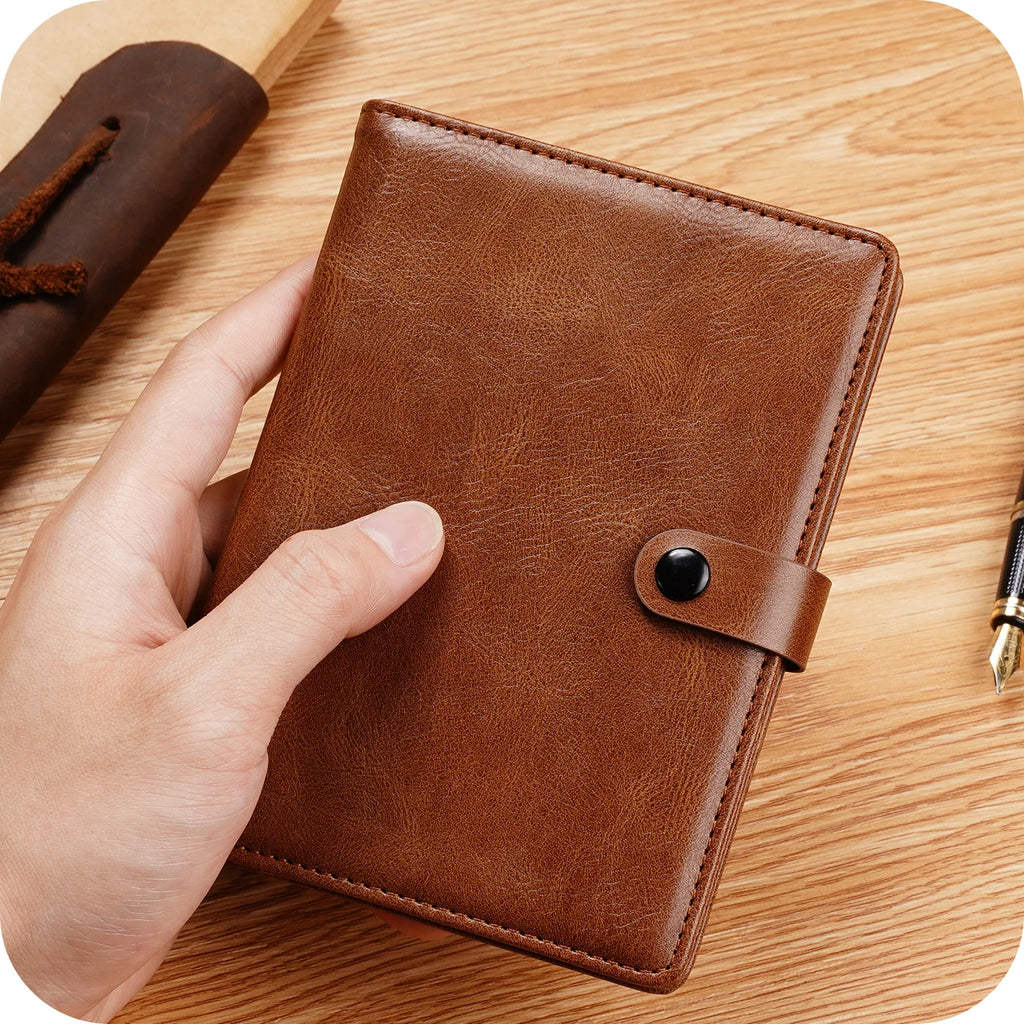 The Passport Cover Plus the Locator Protecttine Cover High-quality Leather 3capacity Display Tiered Management